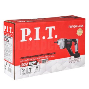 Вибратор для бетона аккумуляторный P.I.T. PMV20H-25A СОЛО