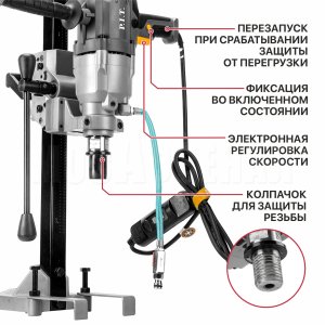 Дрель алмазного сверления сетевая P.I.T. ULTRA PWD180-C