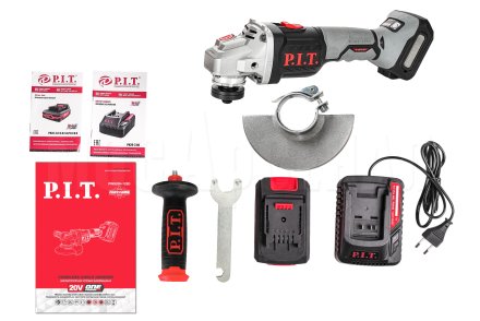 Шлифмашина угловая аккумуляторная бесщёточная P.I.T. PWS20H-125D/1