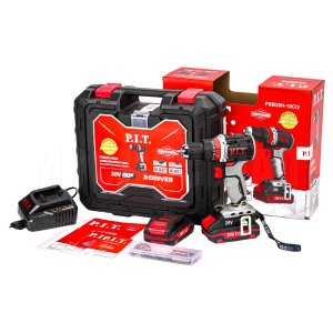 Дрель ударная аккумуляторная бесщёточная P.I.T. PSB20H-10C/2