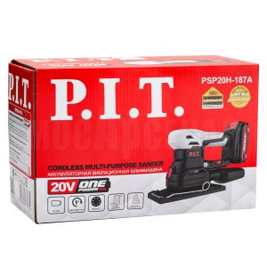 Шлифмашина многофункциональная аккумуляторная P.I.T. PSP20H-187A СОЛО