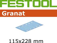 Материал шлифовальный Festool Granat P 150, комплект из 100 шт. STF 115X228 P150 GR 100X
