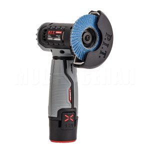 Шлифмашина угловая аккумуляторная P.I.T. PWS12K-76A (2 АКБ, провод зарядки)