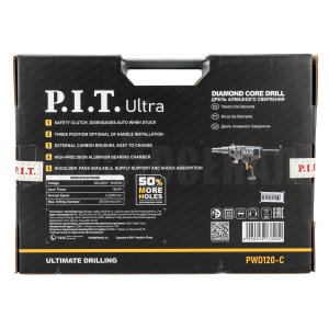 Дрель алмазного сверления сетевая P.I.T. ULTRA PWD120-C