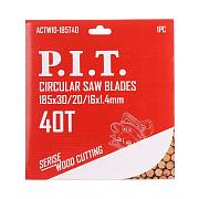 Диск пильный по дереву P.I.T. ACTW04-185T40