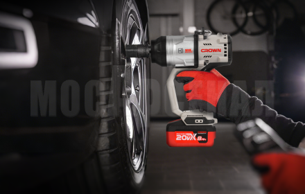 Аккумуляторный ударный гайковерт CROWN CT22060-1HX-8SC4 BMC