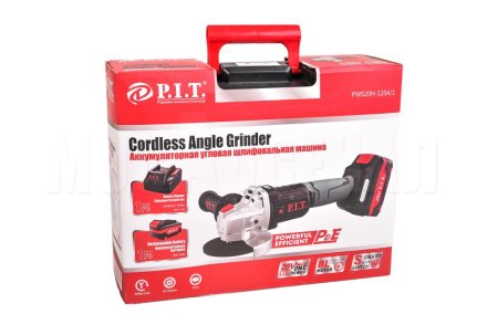 Шлифмашина угловая аккумуляторная бесщёточная P.I.T. PWS20H-125A/1