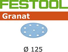 Материал шлифовальный Festool Granat P80, комплект из 50 шт. STF D125/9 P 80 GR 50X