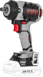Гайковерт ударный аккумуляторный бесщёточный P.I.T. PIW20H-600A СОЛО