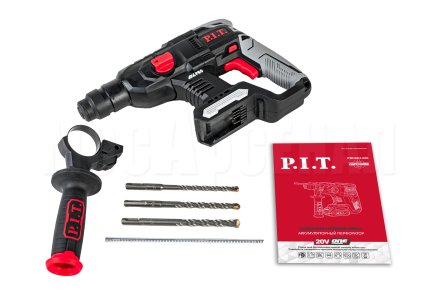 Перфоратор SDS-Plus аккумуляторный бесщёточный P.I.T. PBH20H-22A СОЛО