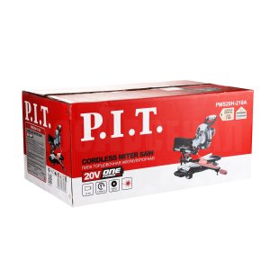Пила торцовочная аккумуляторная бесщёточная P.I.T. PMS20H-210A СОЛО