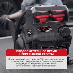 Компрессор аккумуляторный бесщёточный P.I.T. PAC20H-4A СОЛО