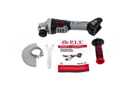Шлифмашина угловая аккумуляторная бесщёточная P.I.T. PWS20H-125B СОЛО