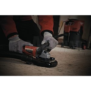 Шлифмашина по бетону с системой пылеудаления Milwaukee AGV 15-125XC DEG-SET