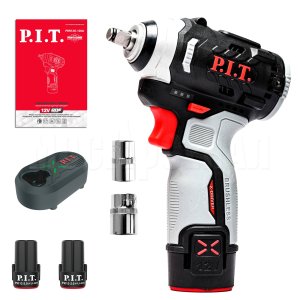 Гайковерт ударный аккумуляторный бесщёточный P.I.T. PIW12K-120A/2
