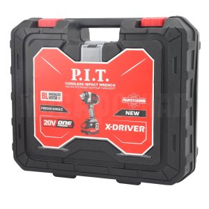 Гайковерт ударный аккумуляторный бесщёточный P.I.T. PIW20H-600A/2