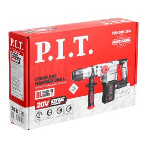 Перфоратор SDS-Plus аккумуляторный бесщёточный P.I.T. PBH20H-26A СОЛО