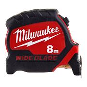 Рулетка Milwaukee PREMIUM широкая WIDE BLADE 8м х 33мм