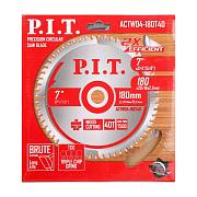Диск пильный по дереву P.I.T. ACTW04-180T40