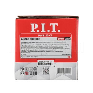 Шлифмашина угловая сетевая P.I.T. PWS125-C8
