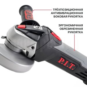 Шлифмашина угловая аккумуляторная P.I.T. PWS20H-125C СОЛО