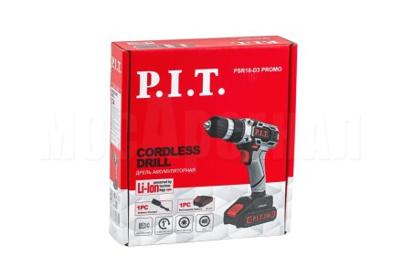 Дрель аккумуляторная P.I.T. PSR18-D3 PROMO