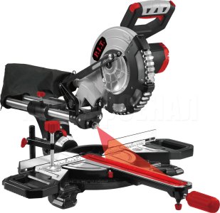 Пила торцовочная аккумуляторная бесщёточная P.I.T. PMS20H-210A СОЛО