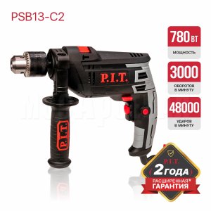 Дрель ударная сетевая P.I.T. PSB13-C2