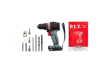 Дрель ударная аккумуляторная бесщёточная P.I.T. PSB20H-10C X-DRIVER SOLO