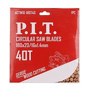 Диск пильный по дереву P.I.T. ACTW10-180T40
