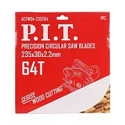 Диск пильный по дереву P.I.T. ACTW04-235T64