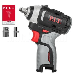 Гайковерт ударный аккумуляторный бесщёточный P.I.T. PIW12K-120A СОЛО