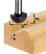 Фреза для изготовления желобка Festool HW S8 R4