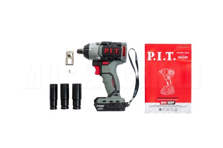 Гайковерт ударный аккумуляторный бесщёточный P.I.T. PIW20H-300B СОЛО
