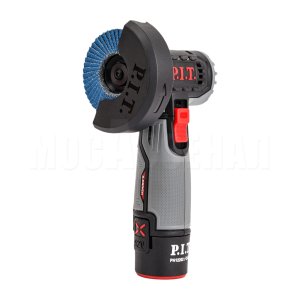Шлифмашина угловая аккумуляторная P.I.T. PWS12K-76A (2 АКБ, провод зарядки)