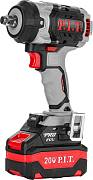 Гайковерт ударный аккумуляторный бесщёточный P.I.T. PIW20H-600A/2