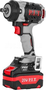 Гайковерт ударный аккумуляторный бесщёточный P.I.T. PIW20H-600A/2