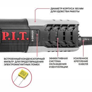 Шлифмашина угловая сетевая P.I.T. PWS125-C11