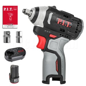 Гайковерт ударный аккумуляторный бесщёточный P.I.T. PIW12K-120A/1
