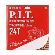 Диск пильный по дереву P.I.T. ACTW10-210T24