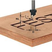 Фреза шрифтовая Festool HW S8 D11/60°