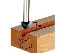 Фреза V-образная, пазовая Festool HW S8 D14/7/90°