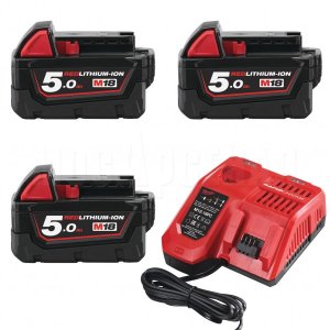 Набор аккумуляторов и з/у Milwaukee M18 NRG-503