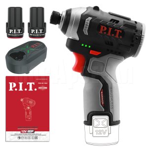 Винтоверт ударный аккумуляторный бесщёточный P.I.T. PSD12K-120A/2