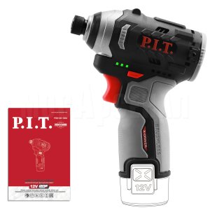 Винтоверт ударный аккумуляторный бесщёточный P.I.T. PSD12K-120A СОЛО