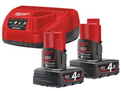 Энергокомплект Milwaukee M12 NRG-402