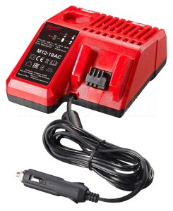 Зарядное устройство (автомобильное) MILWAUKEE M12-M18 AC 4932459205