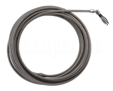 Троссик для прочистной машины 6мм x 7.6м spiral, pivot bulb auger Milwaukee