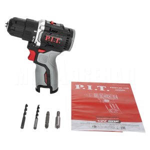 Дрель аккумуляторная бесщёточная P.I.T. PBM12K-10BСОЛО