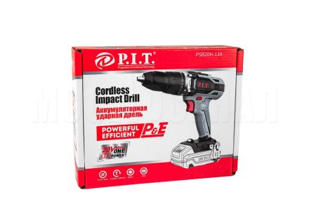 Дрель ударная аккумуляторная P.I.T. PSB20H-13A СОЛО